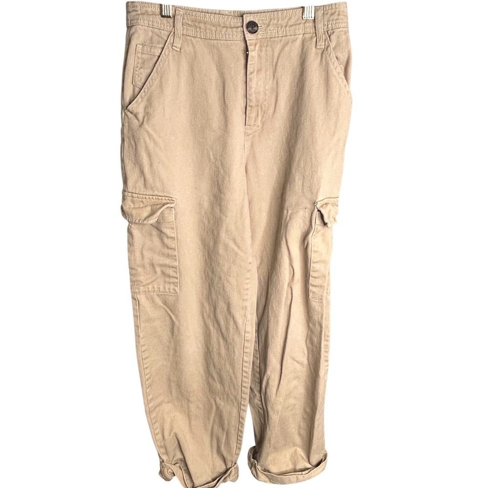 Sandy Liang x Target size 2 Tan Khaki Cargo Utility Pants Womens‎ Relaxed Fit